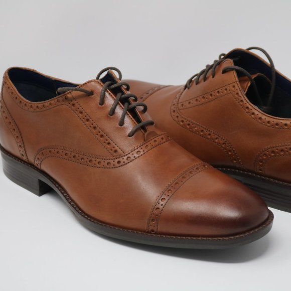 cole haan wayne cap toe oxford british tan